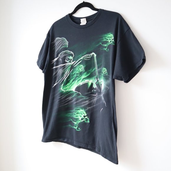 Grim Reaper Death Metal Art T Shirt, Size Large - Picture 2 of 12